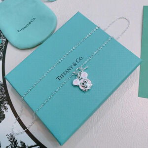 Tiffany & Co. Pink Mickey Mouse Necklace
